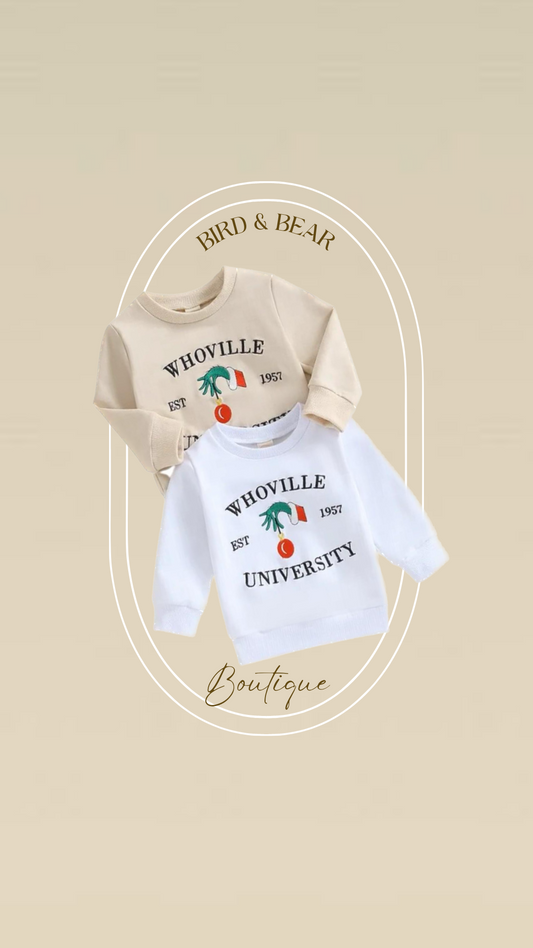 🎄 Whoville Embroidered Pullover🎄